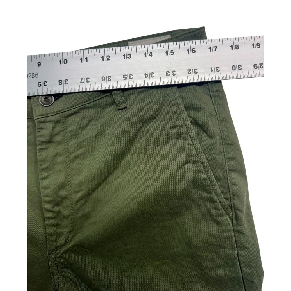 rag & bone Fit 2 Chino Pants Mens 33x30 Olive Green Cotton Twill Slim Fit